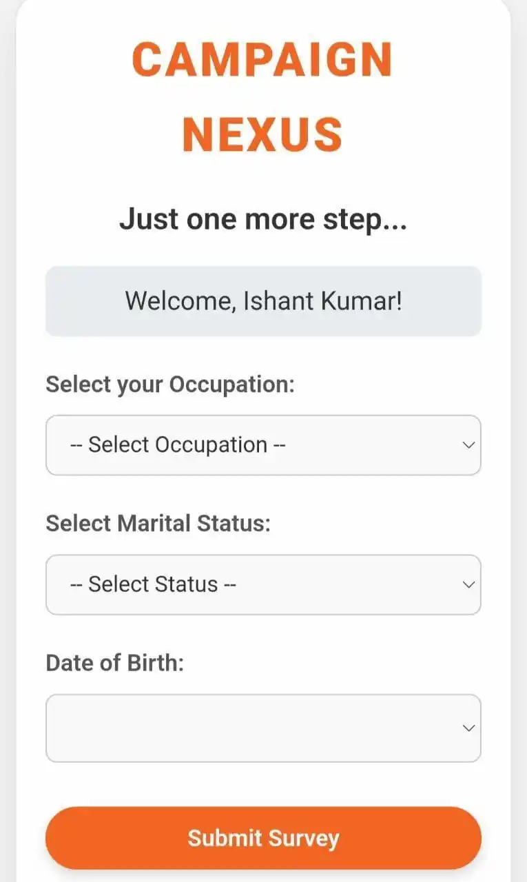 Image from HACK For Trick ( official): ₹10 Instant Amazon Voucher Just Fill Occupation>>Marital Status>> DOB ...