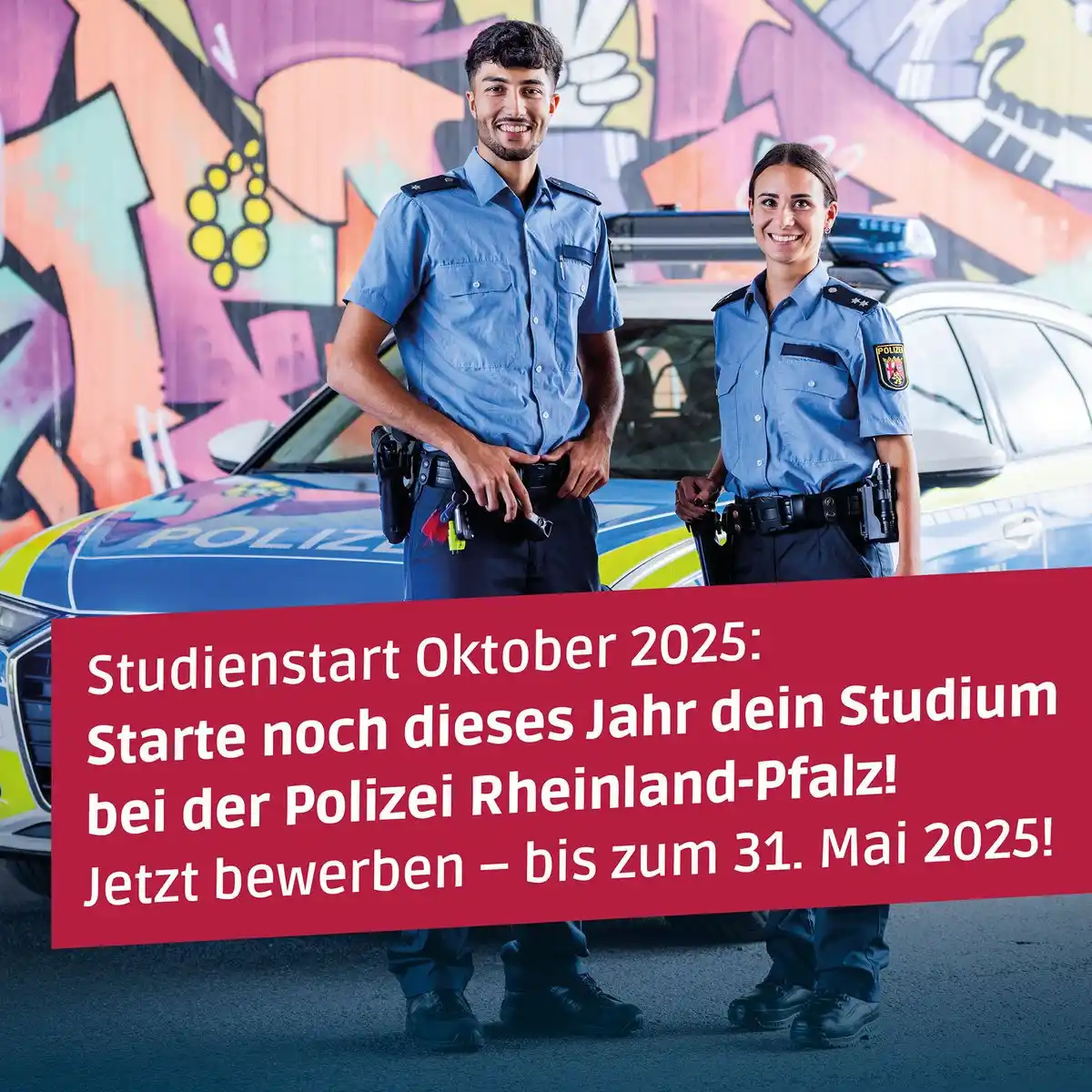 Image from Polizeipräsidium Westpfalz: Schon beworben? Jetzt aber schnell! Die Bewerbungsfrist für das Studi...