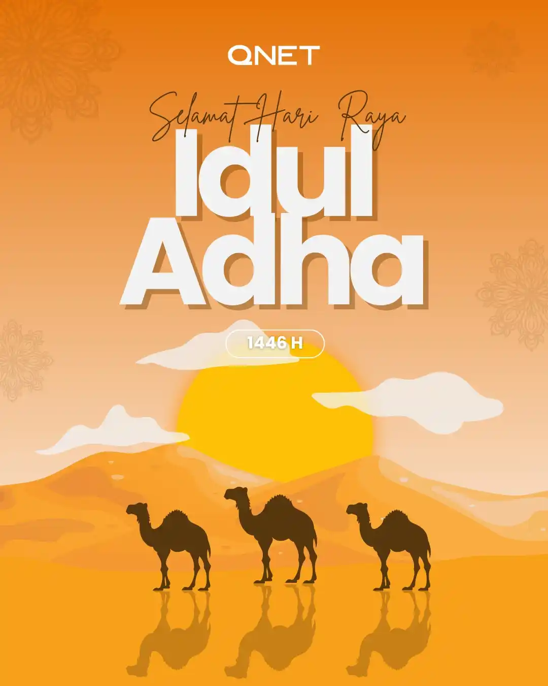 Image from QNET Indonesia Official: 🌙✨ Selamat Hari Raya Idul Adha 1446 H ✨🌙  Mari kita maknai momen pen...