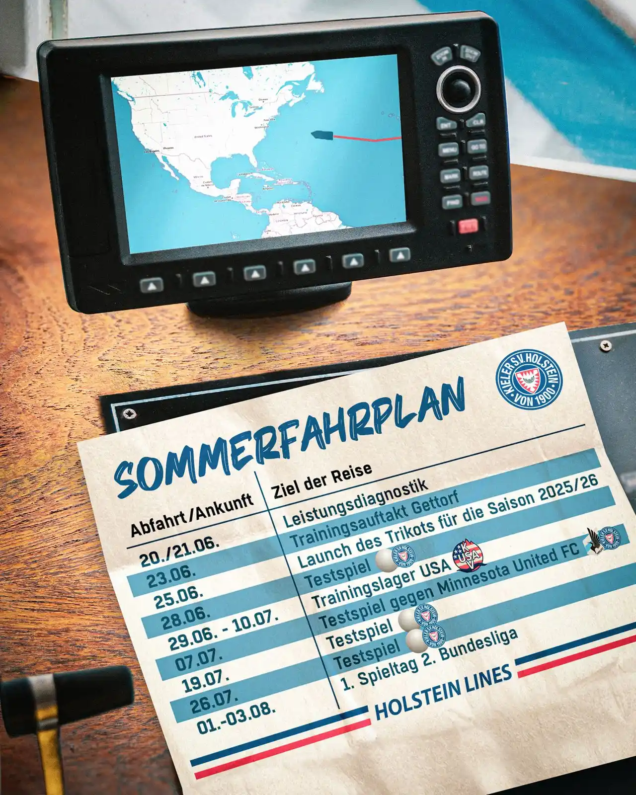 Image from Holstein Kiel: Sommerfahrplan in Sicht ☀️👀 Am 23.06. startet unsere Mannschaft mit ...