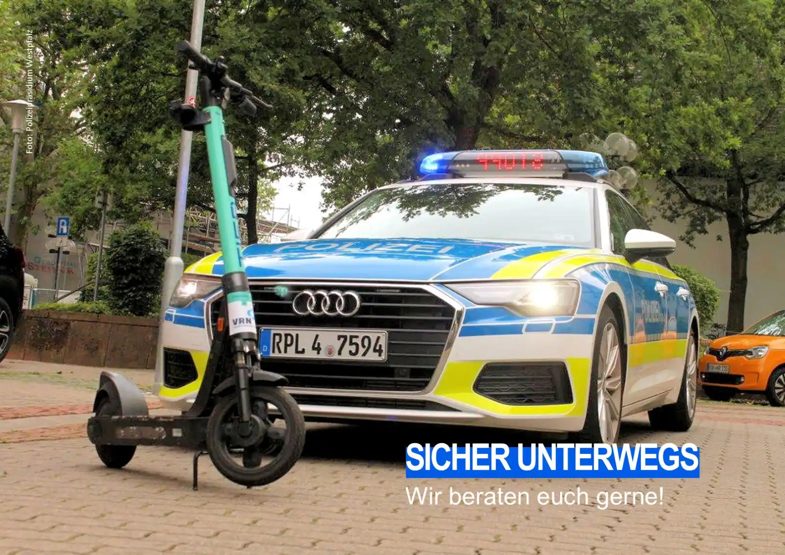 Image from Polizeipräsidium Westpfalz: *Zweirad-Aktion der Polizei - von Kontrollen bis Verkehrsquiz* Das Pol...