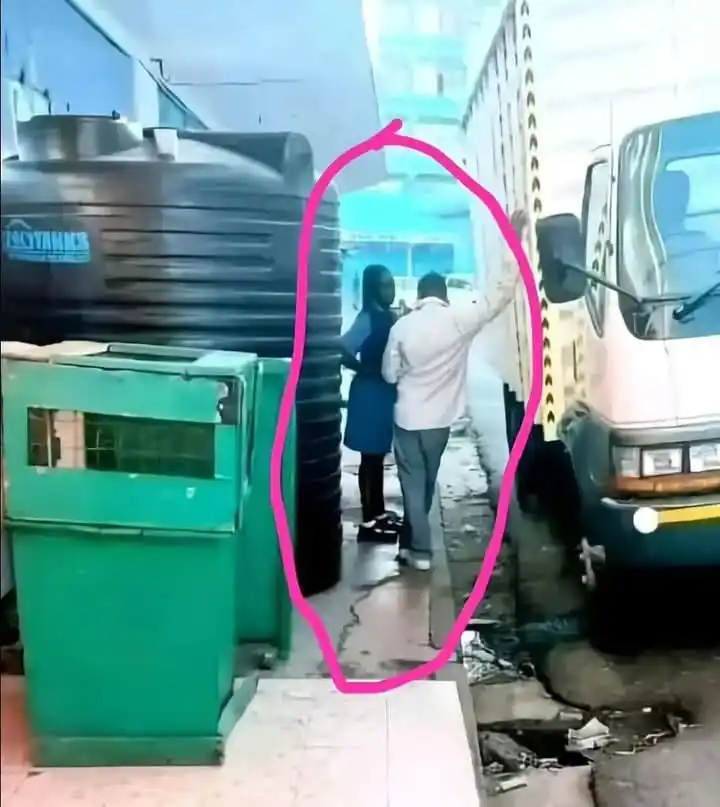 Image from KENYA GOSSIP CLUB: A KMTC student spotted bargaining to buy a lorry....