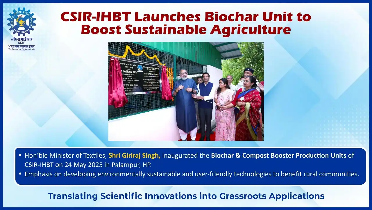 Image from CSIR India: *Boosting  Sustainable Agriculture!*  Hon’ble Minister of Textiles, Sh...