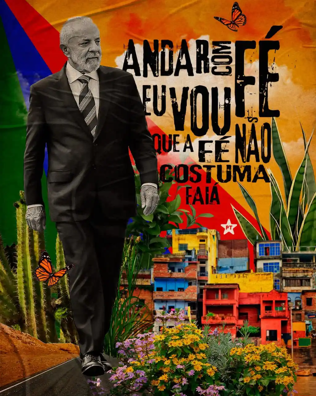 Image from Militância & Redes: Começando a semana com fé e firmeza, como Lula mostra no dia a dia: po...