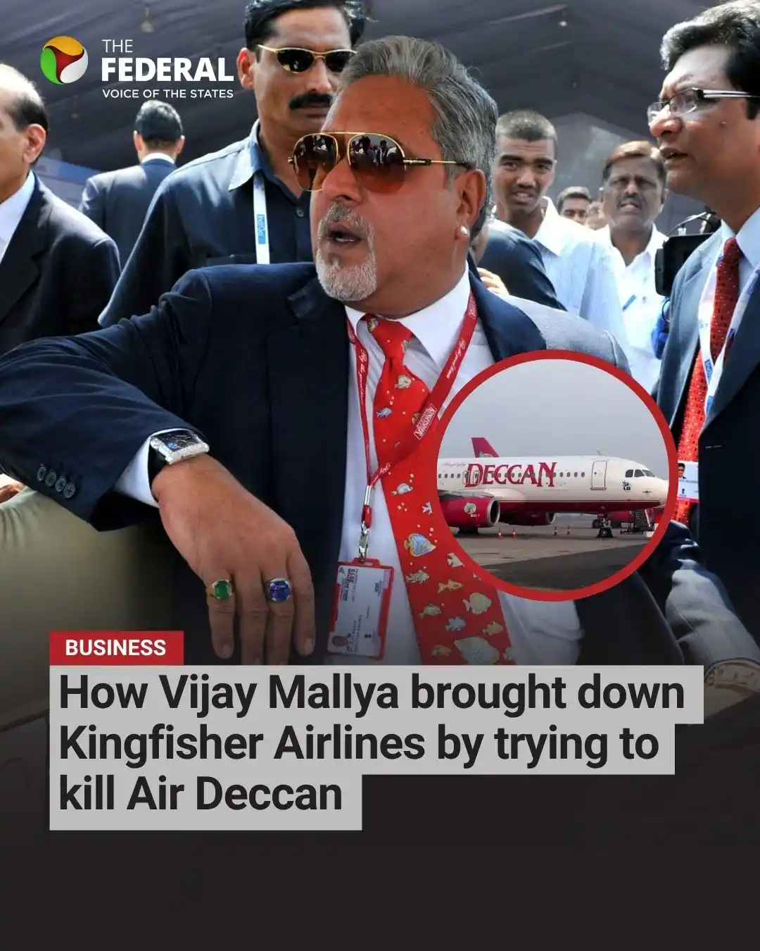 Image from The Federal: Features | By trying to ‘kill’ Air Deccan, Vijay Mallya unwittingly be...