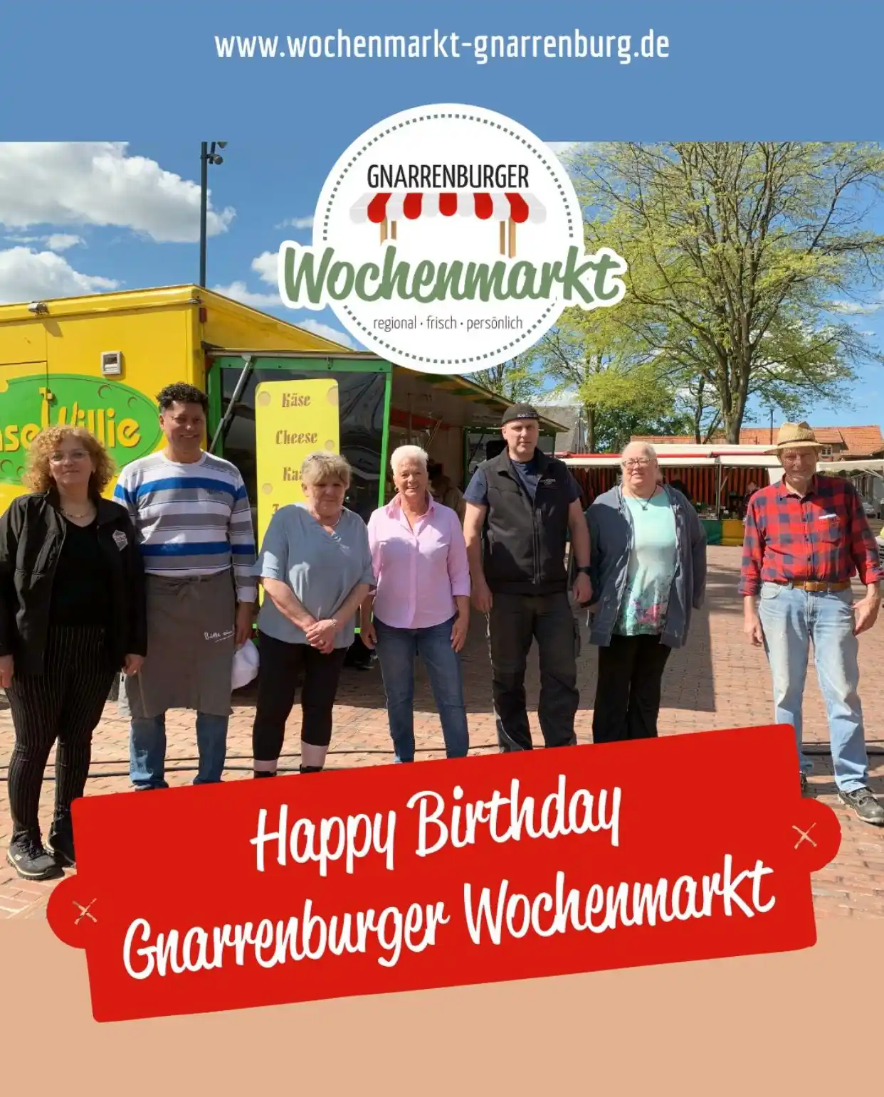 Image from Gemeinde Gnarrenburg: 🎉🎂Genau, heute wird unser Wochenmarkt ein Jahr alt. 👉 Seit einem ...