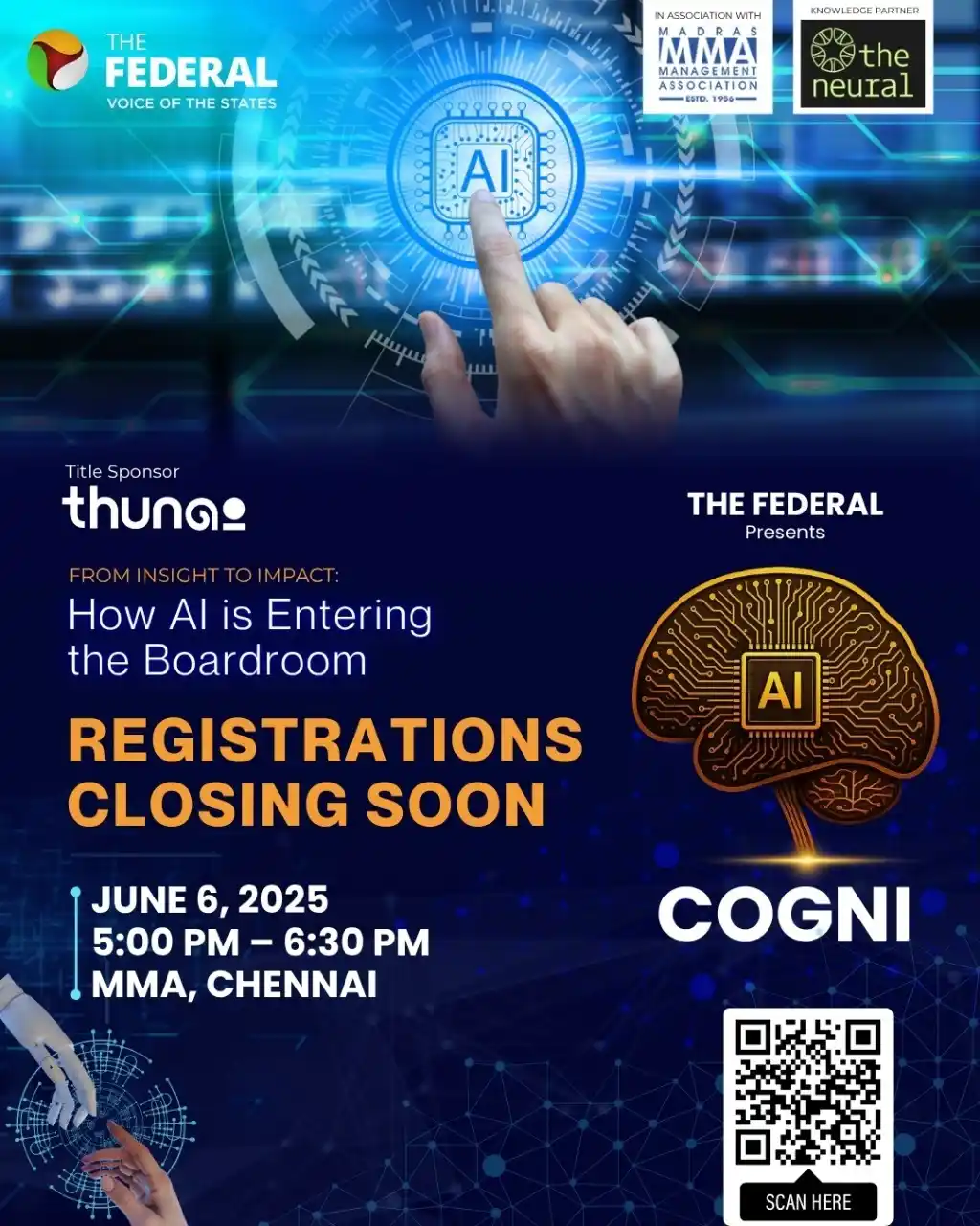 Image from The Federal: 🚨 Just 2 Days to Go! 🚨 The countdown is real. COGNI is bringing to...