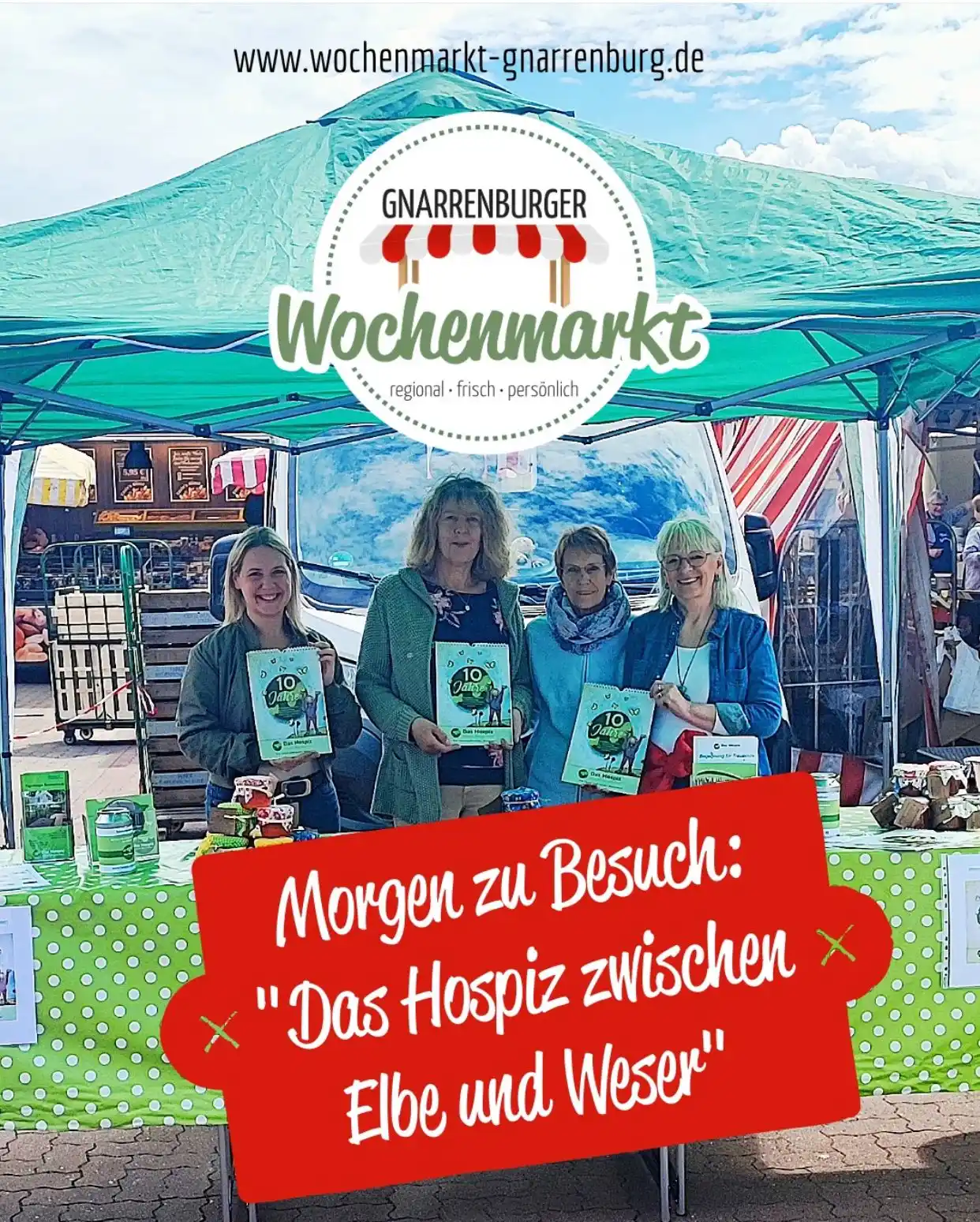Image from Gemeinde Gnarrenburg: 📣 Morgen ist wieder Markttag bei uns auf dem Dorfplatz. ℹ Als besond...