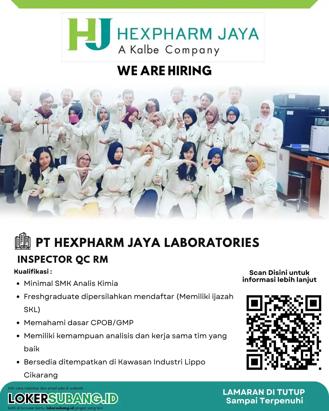 Image from LOKER SUBANG ID: Nu Suka Laboratorium Jeung Teliti, Cocok Pisan Jadi Inspector QC RM di...