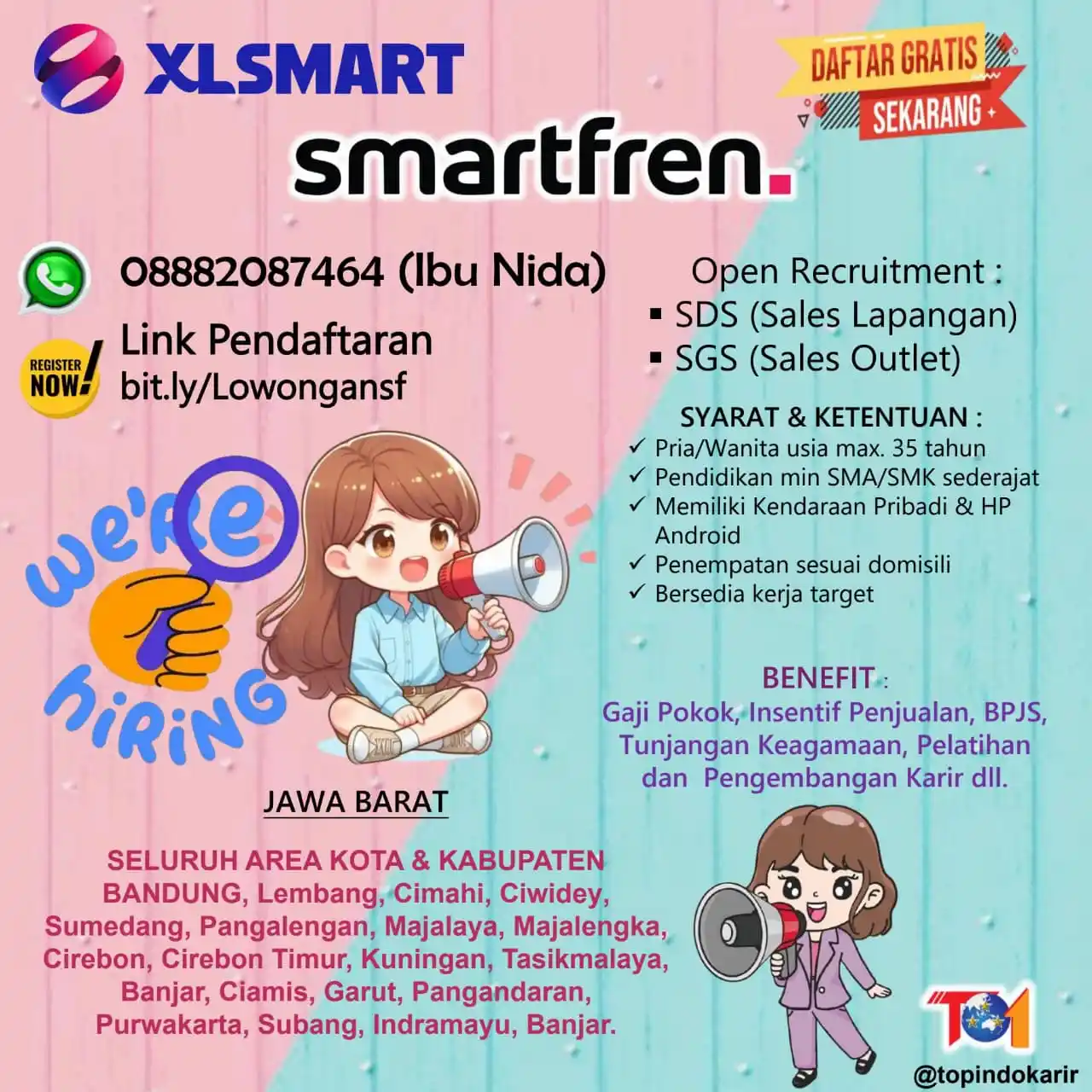 Image from LOKER SUBANG ID: SMARTFREN CAREER Kerja Milenial Proses Cepat dan Gratis Pendaftaran ...