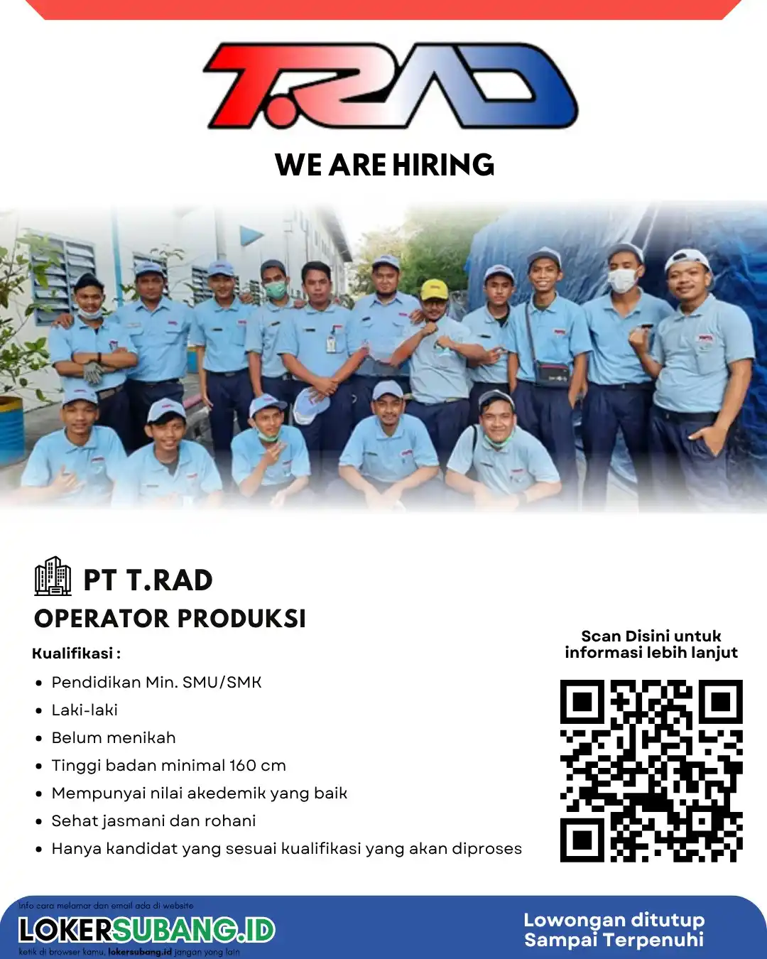 Image from LOKER SUBANG ID: Sok, tah yang kelak jadi tulang punggung keluarga, mau coba gasken yah...