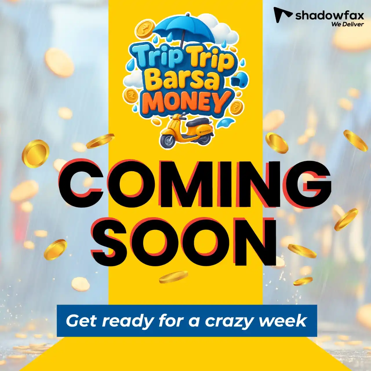 Image from BLR: Shadowfax Offer Announcements: *💥 Something New is Coming 💥* _Shadowfax pe paisa ki baarish hone w...