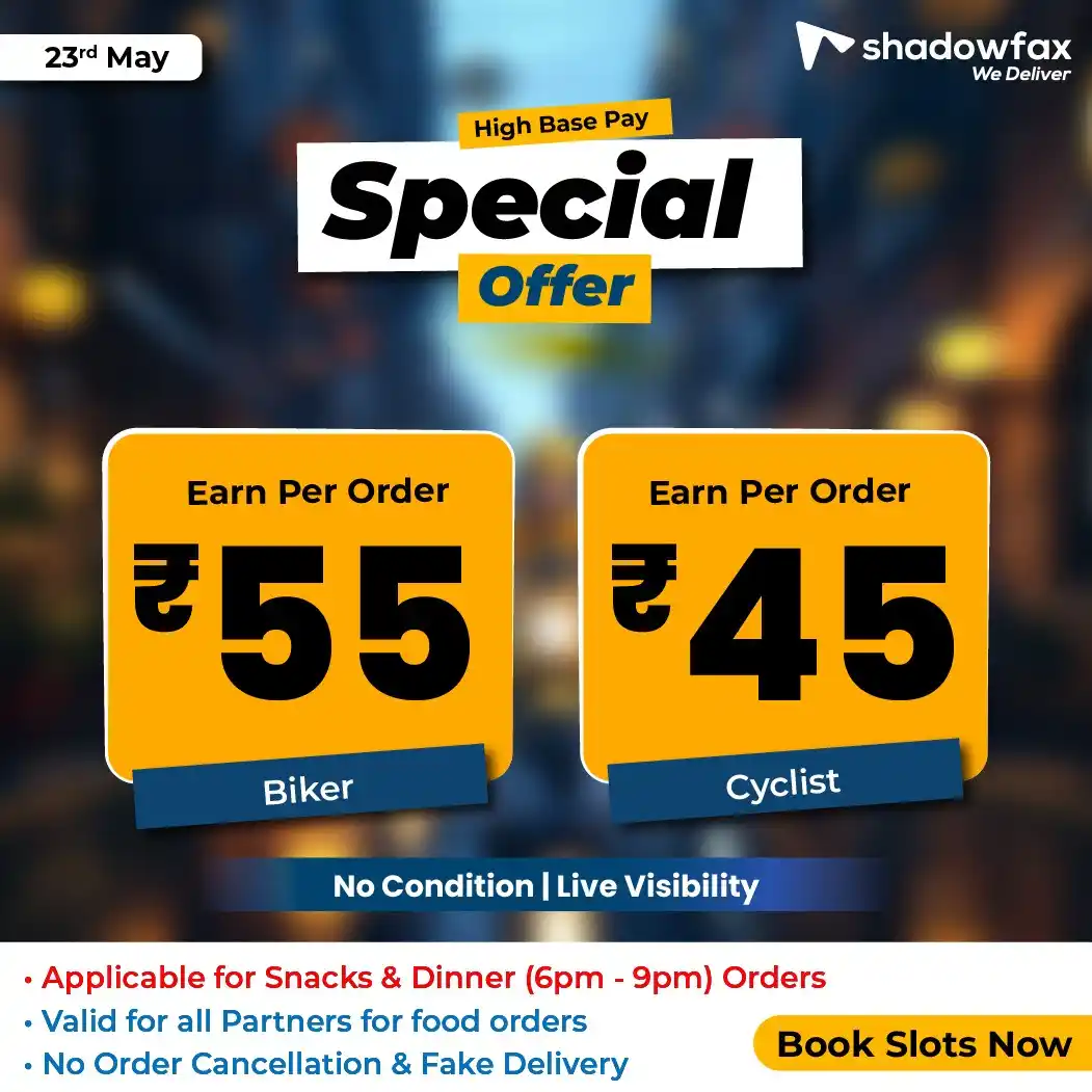 Image from BLR: Shadowfax Offer Announcements: 🔥 *Special Offer Only For BLR Riders* 🔥 *Special Dinner High Base ...
