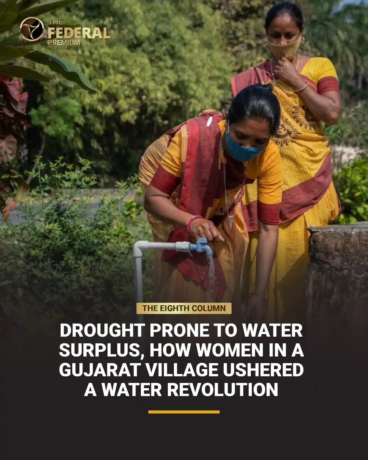 Image from The Federal: The Eighth Column | Tribal women of Pangarbari in south Gujarat’s Vals...