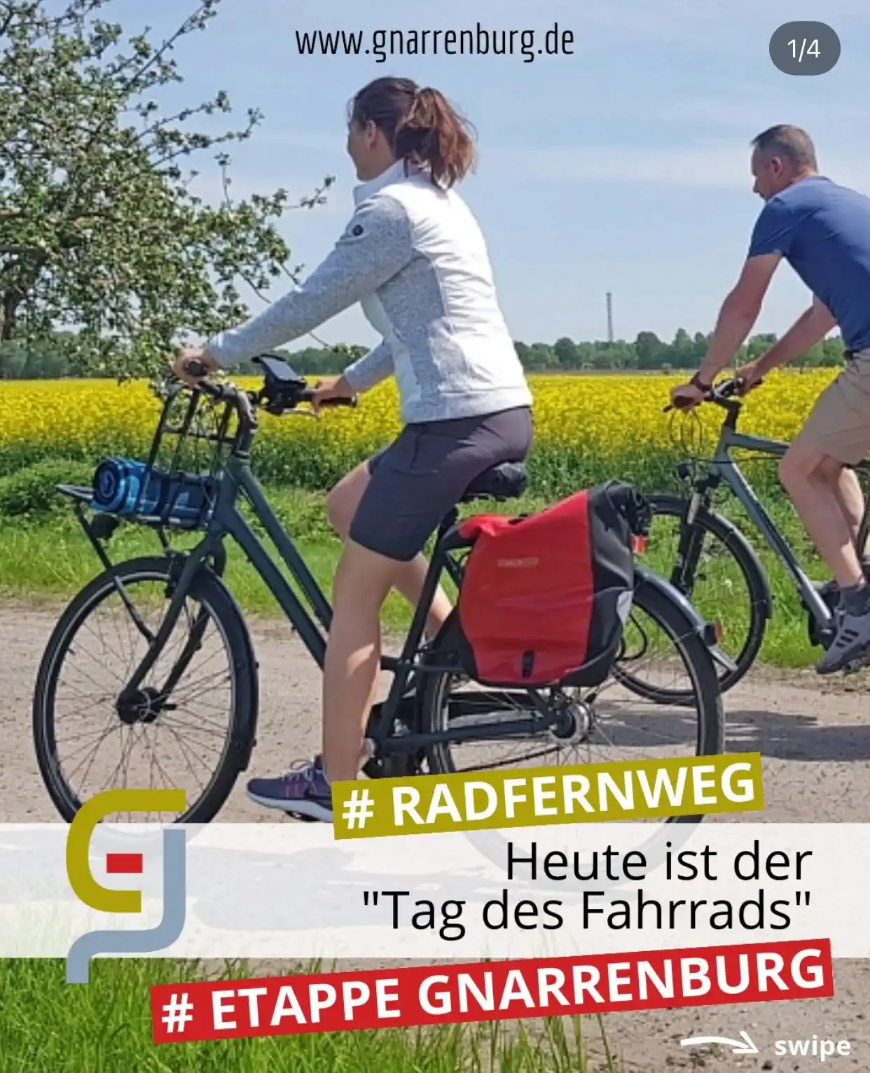 Image from Gemeinde Gnarrenburg: 🚴♀Tipp zum Tag des Fahrrads: Kennt ihr schon den Radfernweg vom "Te...