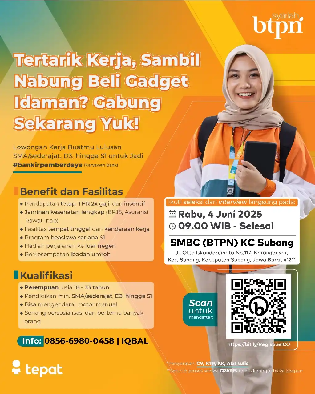 Image from LOKER SUBANG ID: Walk In Interview!✨ Bisa Langsung Hadir! Halo wargi SUBANG dan sekita...