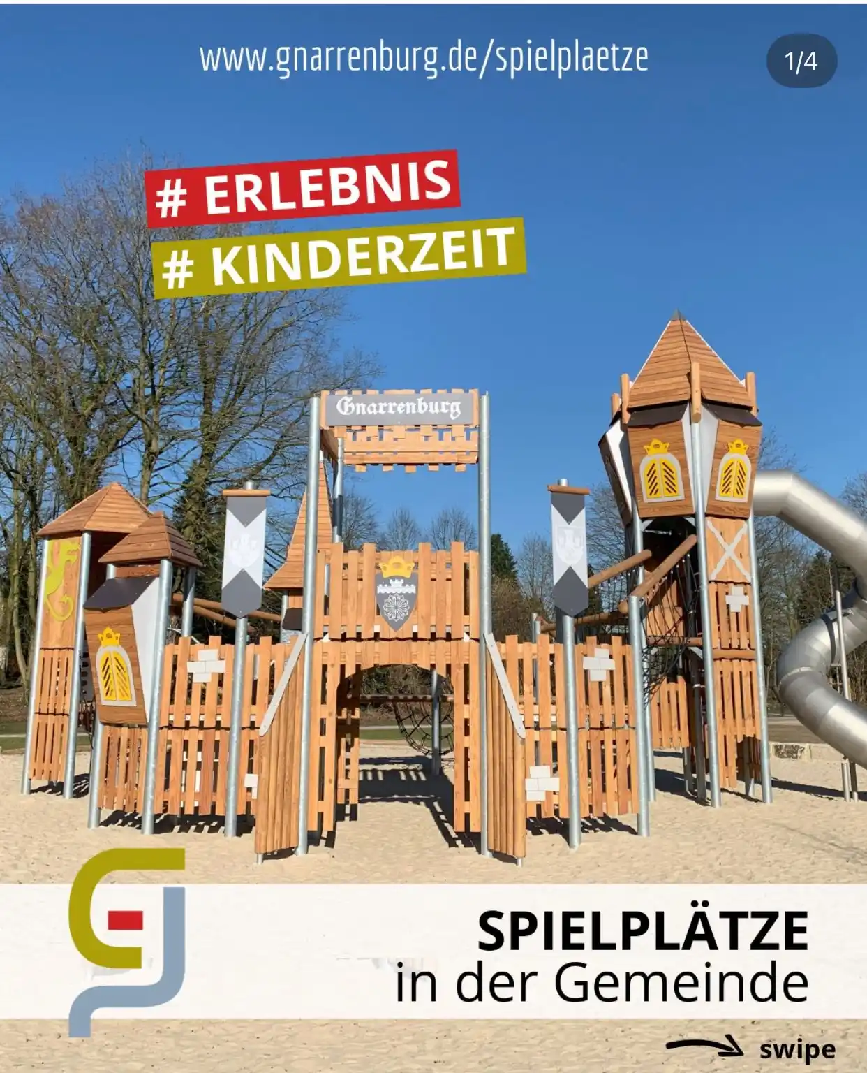 Image from Gemeinde Gnarrenburg: 🌞 Wenn die Sonne lacht, ist es Zeit für einen Spielplatzbesuch drauße...