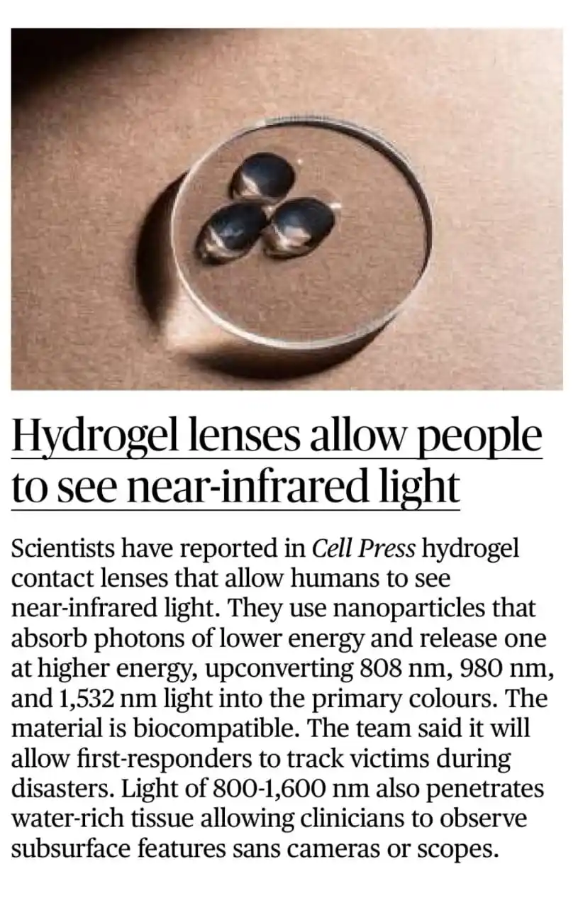 Image from UPSC Science Technology UPSC UPSC UPSC UPSC Upsc Upsc Upsc Upsc UPSC BPSC MPPSC UPPSC CAPF CDS NDA™: 🔆What are Hydrogels? ✅Hydrogels are three-dimensional networks of wa...