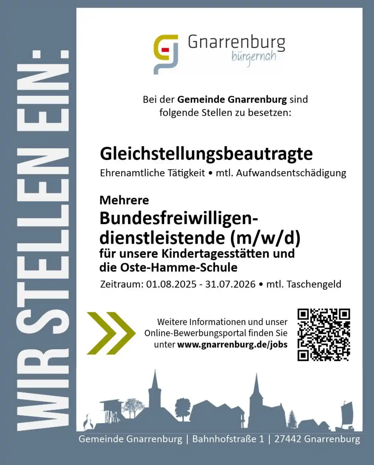 Image from Gemeinde Gnarrenburg: 🔎 Wir suchen dich! Vielleicht hast du ja Lust die Gemeinde als Gleic...