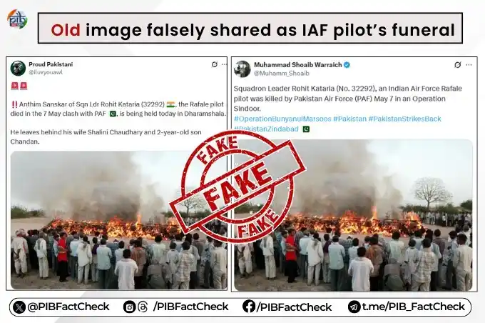 Image from PIB Fact Check: An old image is going viral on social media, with many Pakistan-based ...