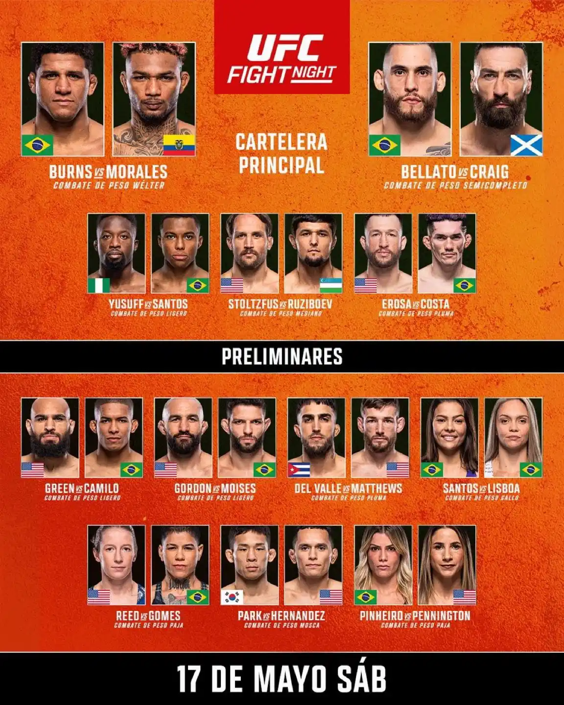 Image from @UFCEspanol: Damas y caballeros, HOY es día de <a class="text-blue-500 hover:underl...