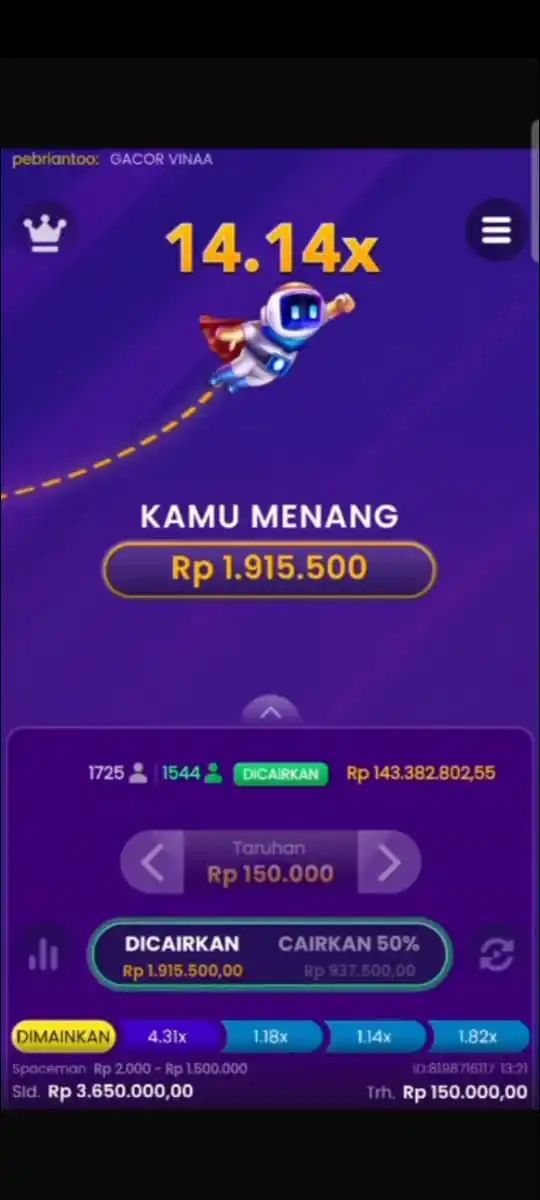 BOT SPACEMAN SEKAWAN78 post