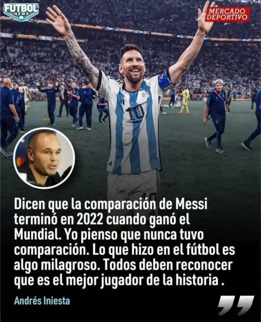 Image from 𝙁𝙐𝙏𝘽𝙊𝙇 𝙉𝙀𝙒𝙎 CANAL OFFICIAL: 🇪🇦🇦🇷⚽ TODA LA RAZÓN, ANDRÉS ! 👏 ➡️ El español Andrés Iniesta tuv...