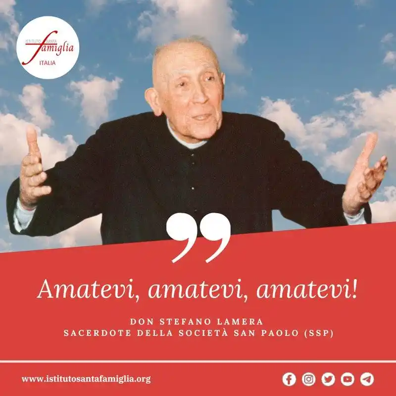 Image from Istituto Santa Famiglia Italia: Giovedì 5 Giugno 2025 *Dalle riflessioni di Don Stefano Lamera (SSP)*...