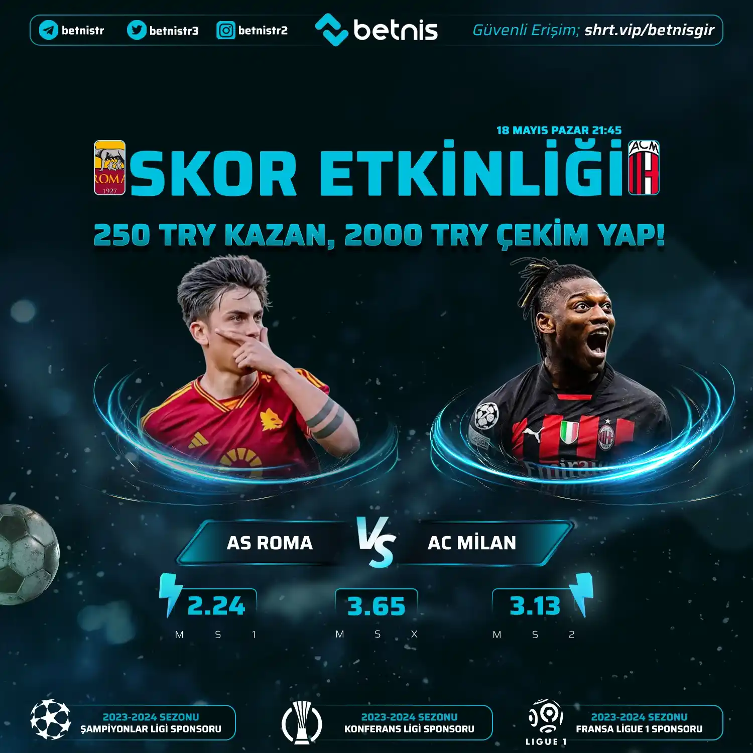 Image from BETNİS: *🔔GÜNÜN MAÇINA ÖZEL FREEBET ETKİNLİĞİ!*  ⚽️<a class="text-blue-500 ho...