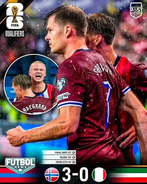 Image from 𝙁𝙐𝙏𝘽𝙊𝙇 𝙉𝙀𝙒𝙎 CANAL OFFICIAL: ¡¡NORUEGA APUNTA AL MUNDIAL 2026!! 🇳🇴🔴 La Selección de Noruega aca...