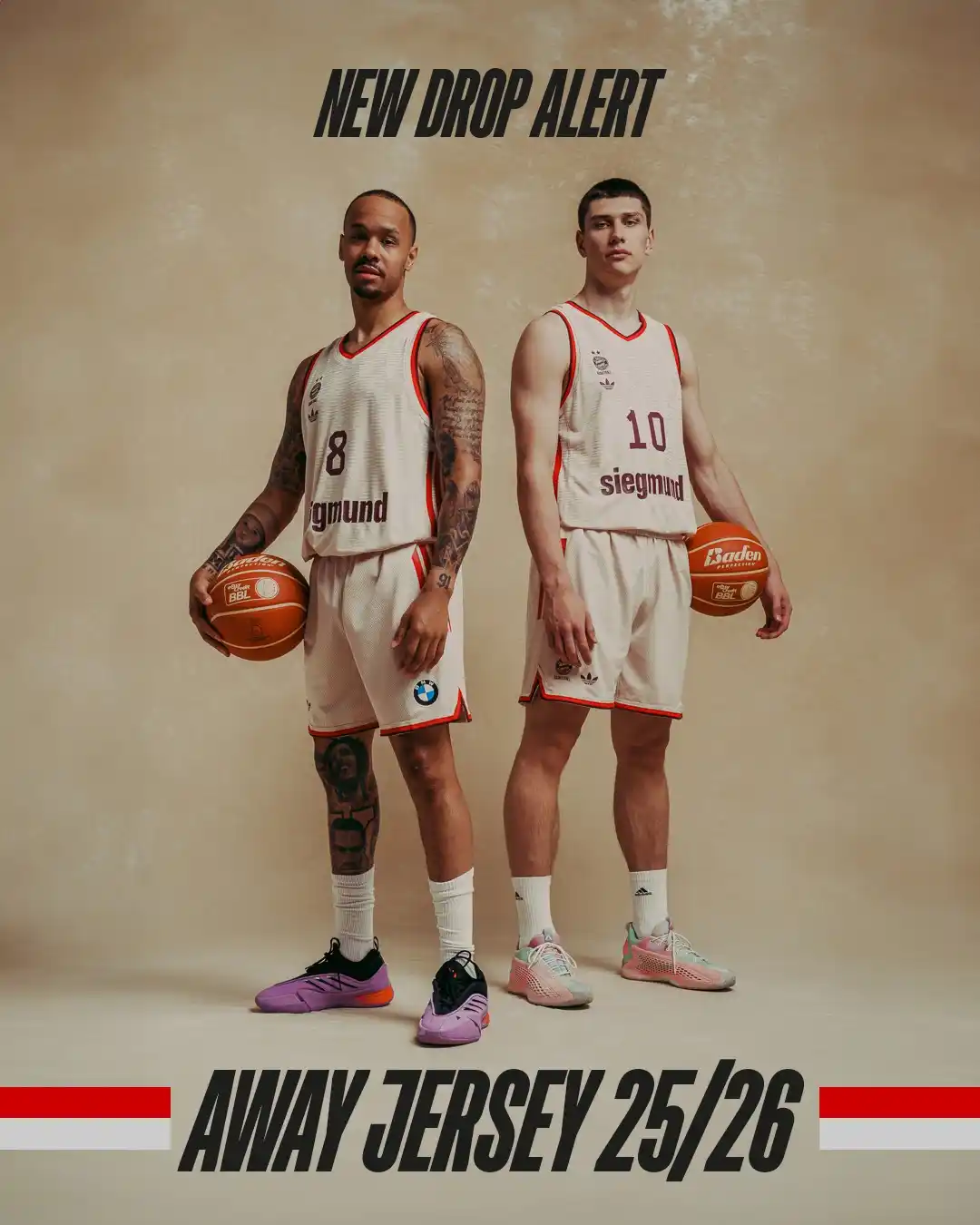 Image from FC Bayern Basketball: 🚨 𝐎𝐔𝐓 𝐍𝐎𝐖: Das Away Jersey 2025/26 ab sofort online und (ab Sam...