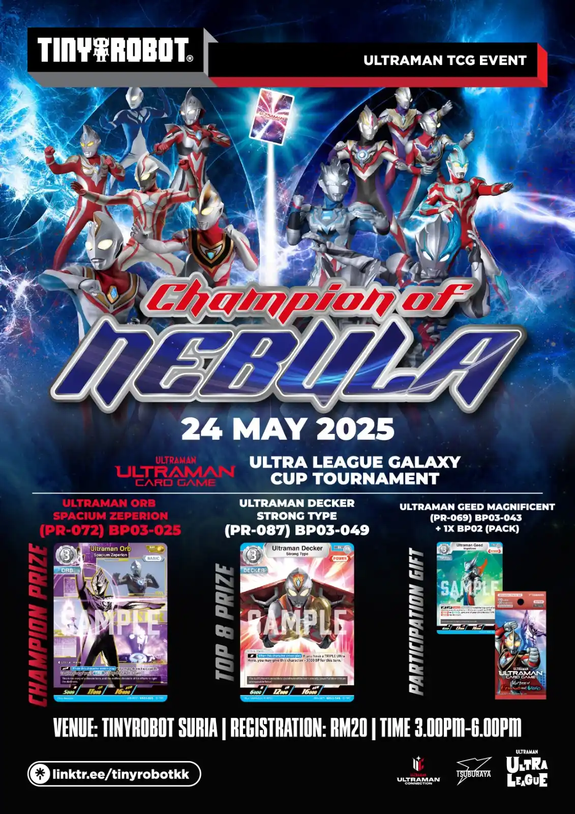 Image from TinyRobot: Ultraman TCG (Ultra League) 🪐 Champion of Nebula 🪐 May 2025 Event Be...