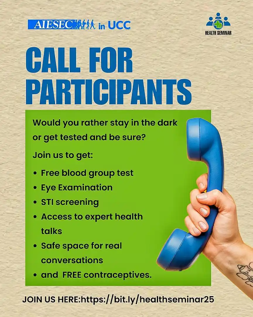Image from πππππ ππ
πππ: AIESEC in UCC invites YOU to take charge of your health at the Health ...