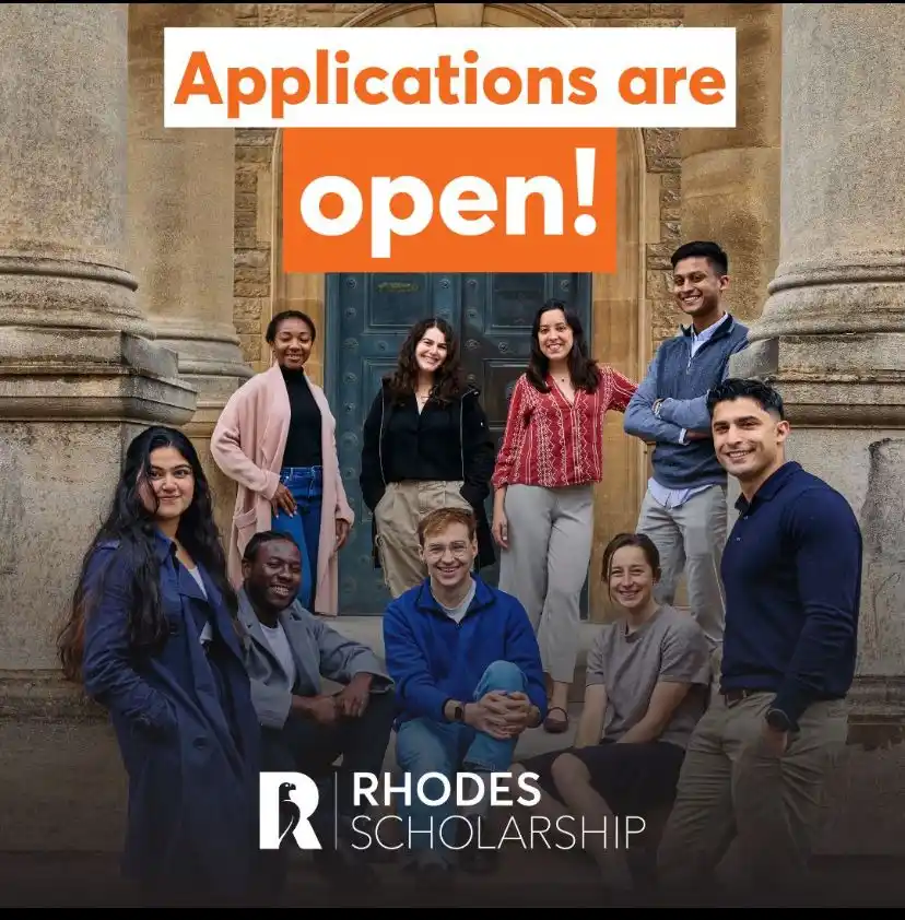 Image from Africa Jobs Gate: Applications are open for the Rhodes Scholarship 2026! This is a lif...