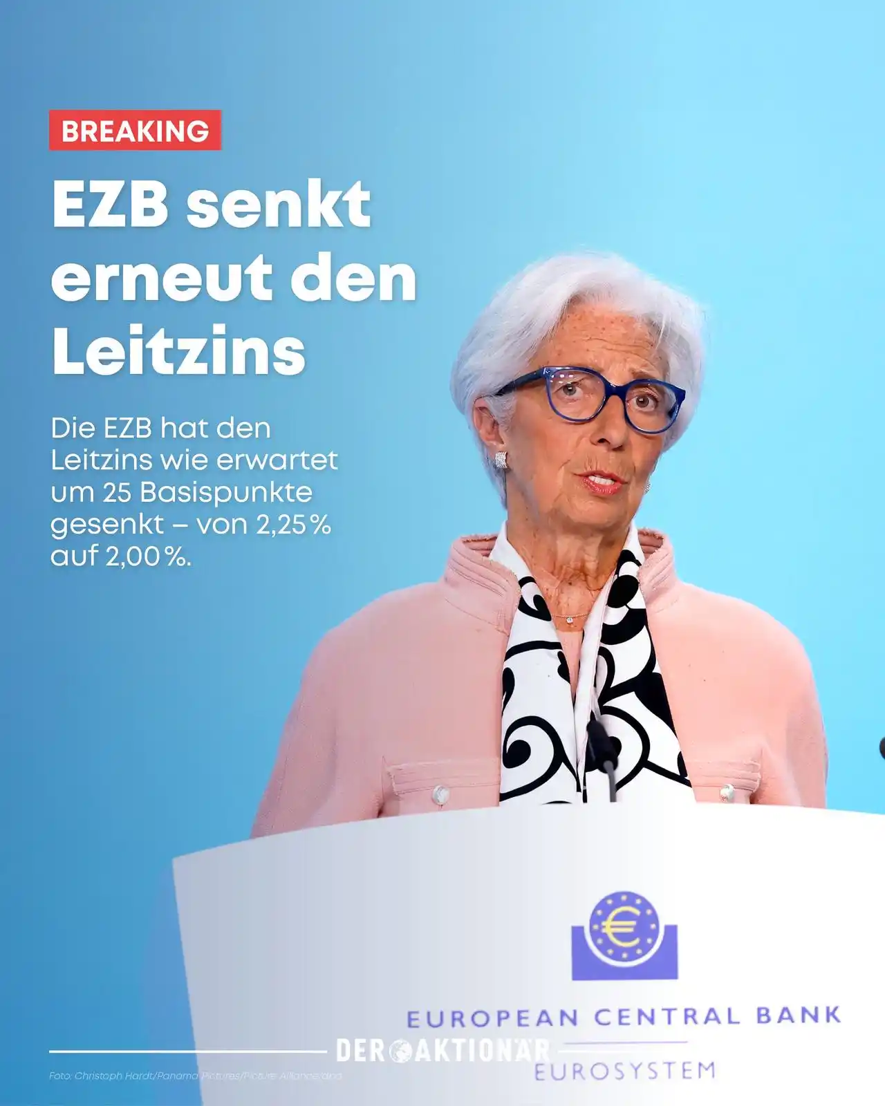 Image from DER AKTIONÄR: BREAKING EZB 🚨...
