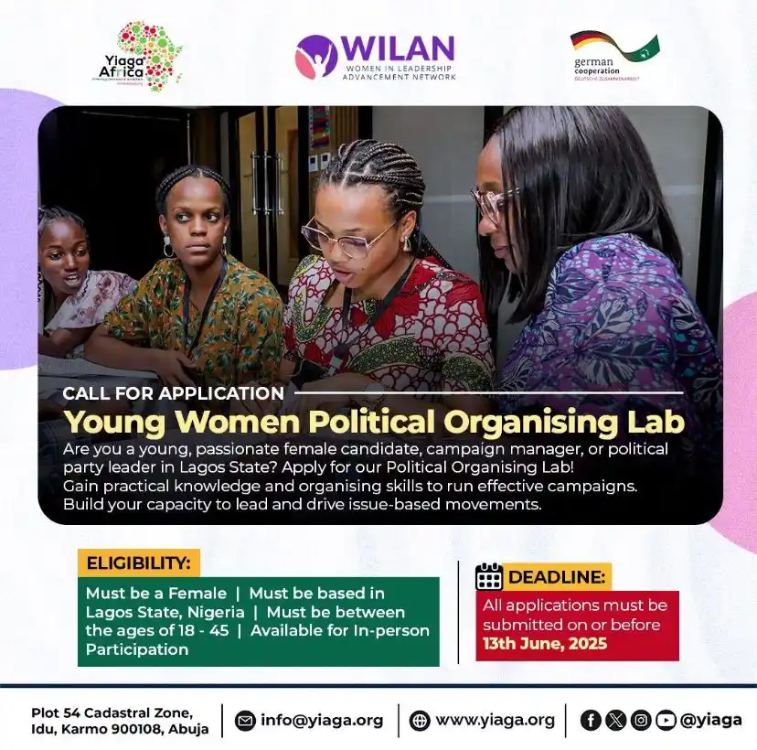 Image from Africa Jobs Gate: 🚨 CALL FOR APPLICATIONS! 🚨 👩🏾💼 Are you a young woman ready to le...