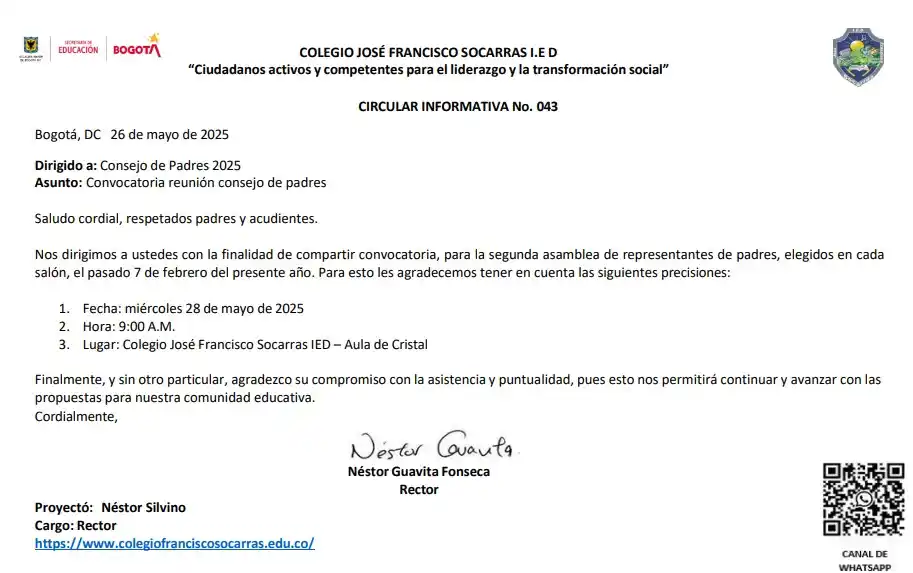 Colegio José Francisco Socarrás IED post