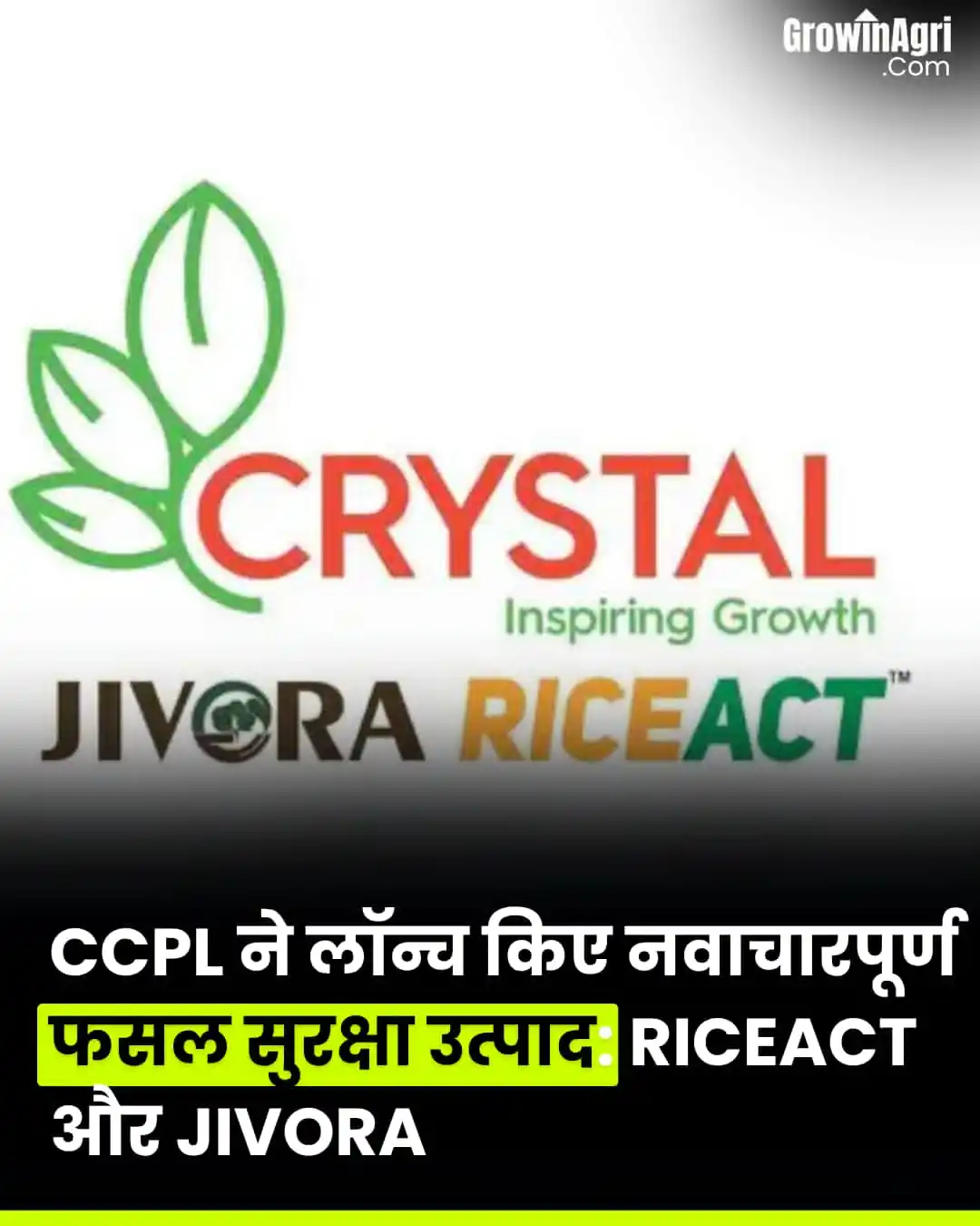 Image from GrowinAgri Hindi: Crystal Crop Protection Limited (CCPL) की शानदार नई पेशकश! भारत की अग...