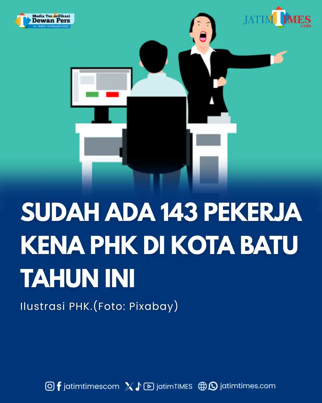 Image from Jatimtimes.com: Gelombang pemutusan hubungan kerja (PHK) menimpa pekerja di Kota Batu ...