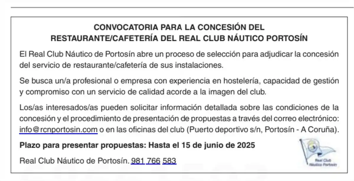 Real Club Náutico Portosín post