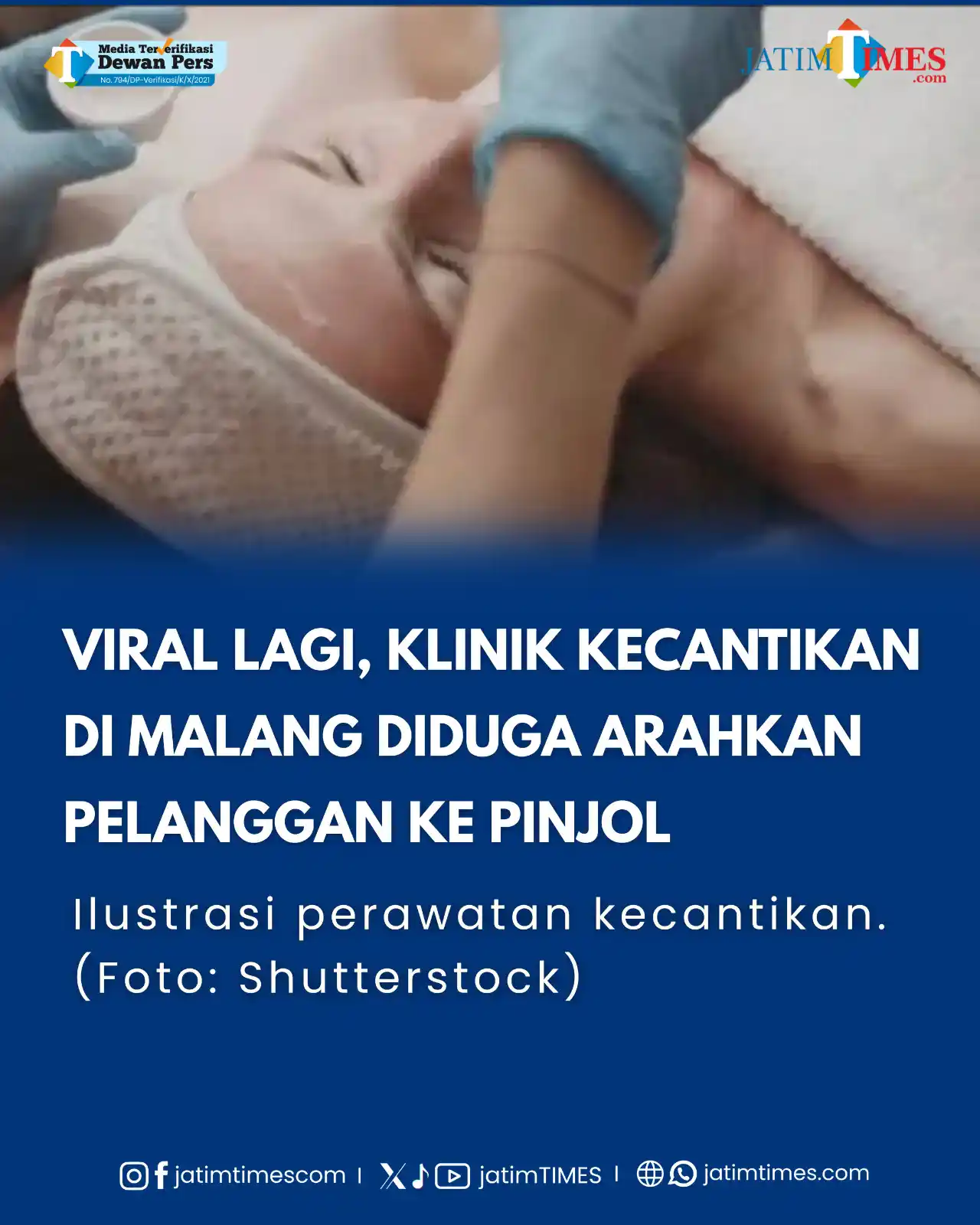 Image from Jatimtimes.com: Isu dugaan klinik kecantikan di Malang yang mengarahkan pelanggan untu...