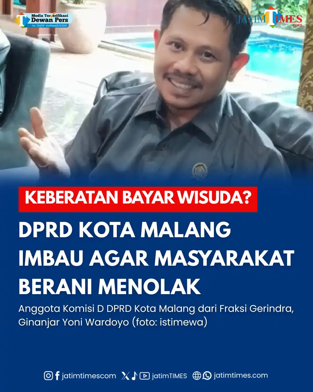 Image from Jatimtimes.com: Isu wisuda yang memberatkan warga masyarakat Kota Malang terus menjadi...