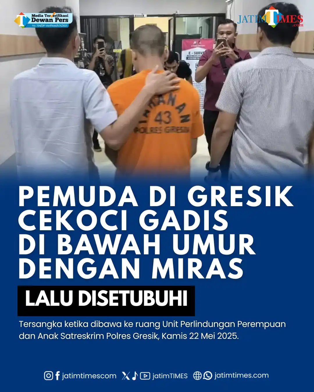 Image from Jatimtimes.com: Kelakuan MS, pemuda asal kecamatan Menganti, kabupaten Gresik, tidak p...