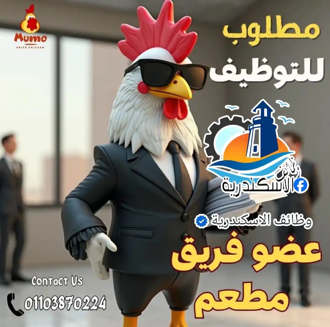 Image from وظائف الاسكندرية: مطعم مامو فرايد تشيكن يطلب للعمل اعضاء فريق اعضاء فريق عمل (كرو) (...