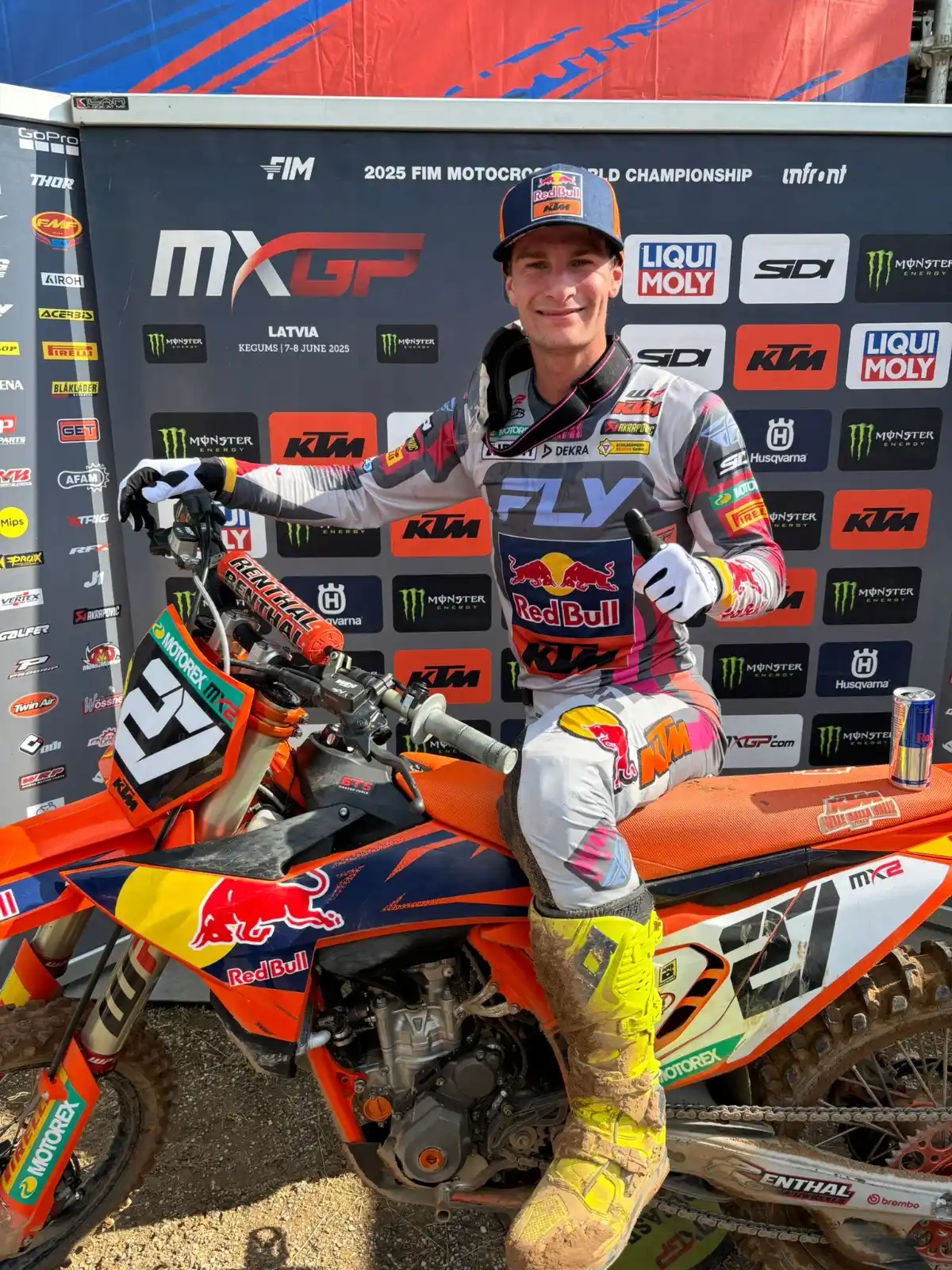 Image from MOTOCROSS-MAGAZIN.DE: 🚨 *MXGP von Lettland* - MX2-Qualifikationsrennen: *P1 Simon Längenfel...