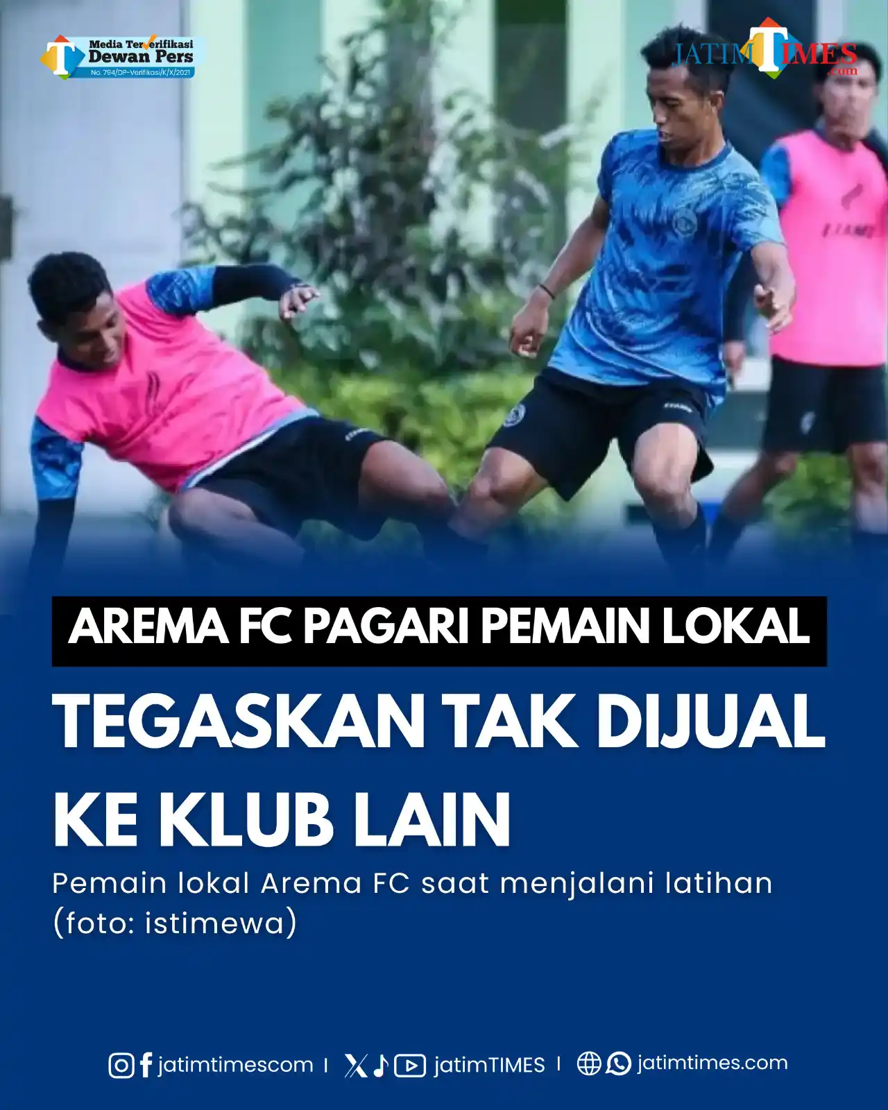 Image from Jatimtimes.com: Pemain Arema FC kini harus menghadapi godaan tim-tim Liga 1 pada bursa...