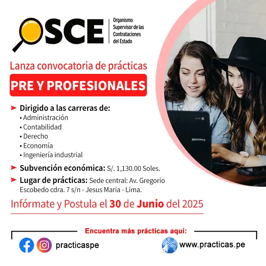 Image from Convocatorias Economía: Realiza tus Prácticas en OSCE 👉Más información en↷ https://www.pract...