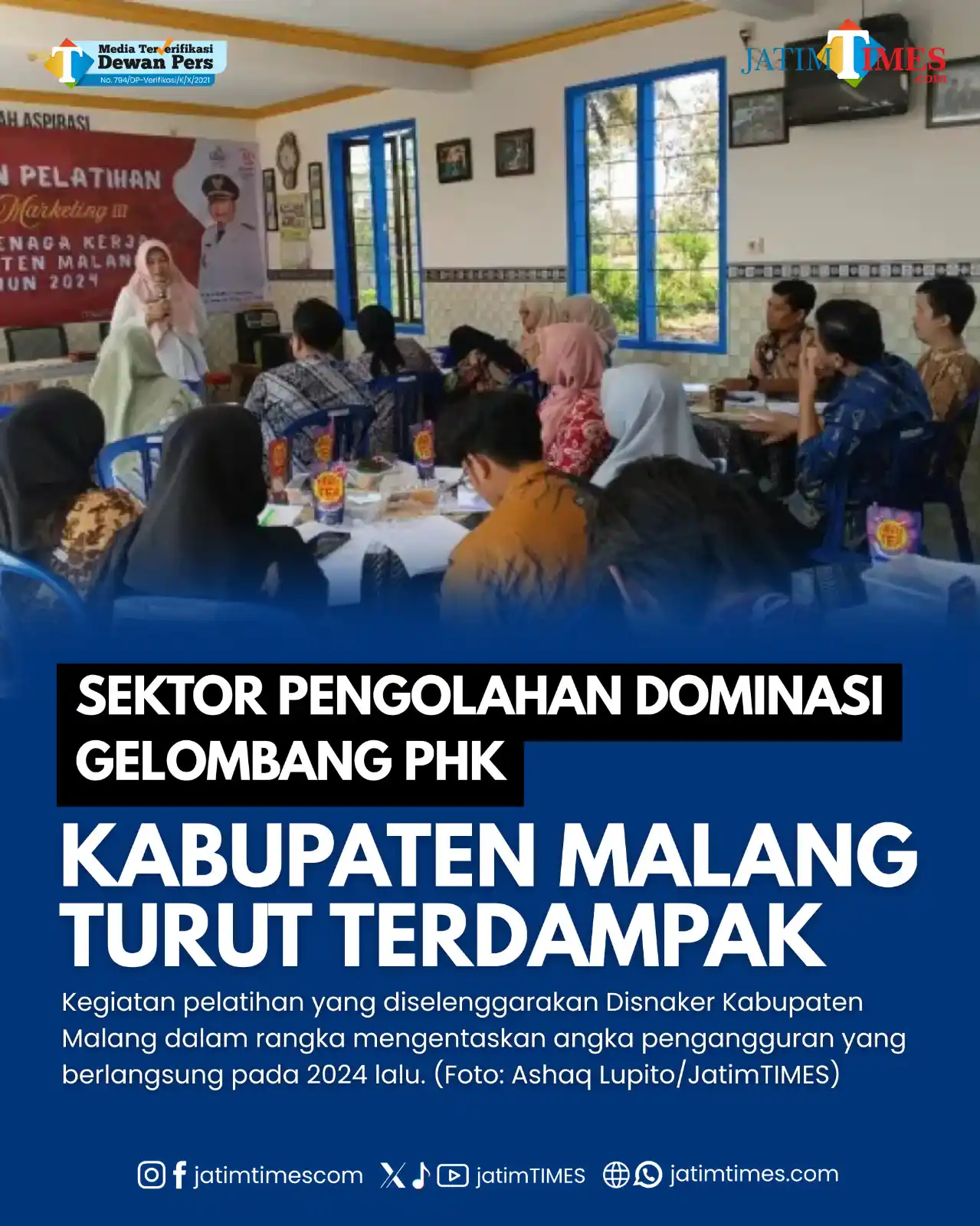 Image from Jatimtimes.com: Sedikitnya ada 281 karyawan di Kabupaten Malang yang mengalami Pemutus...