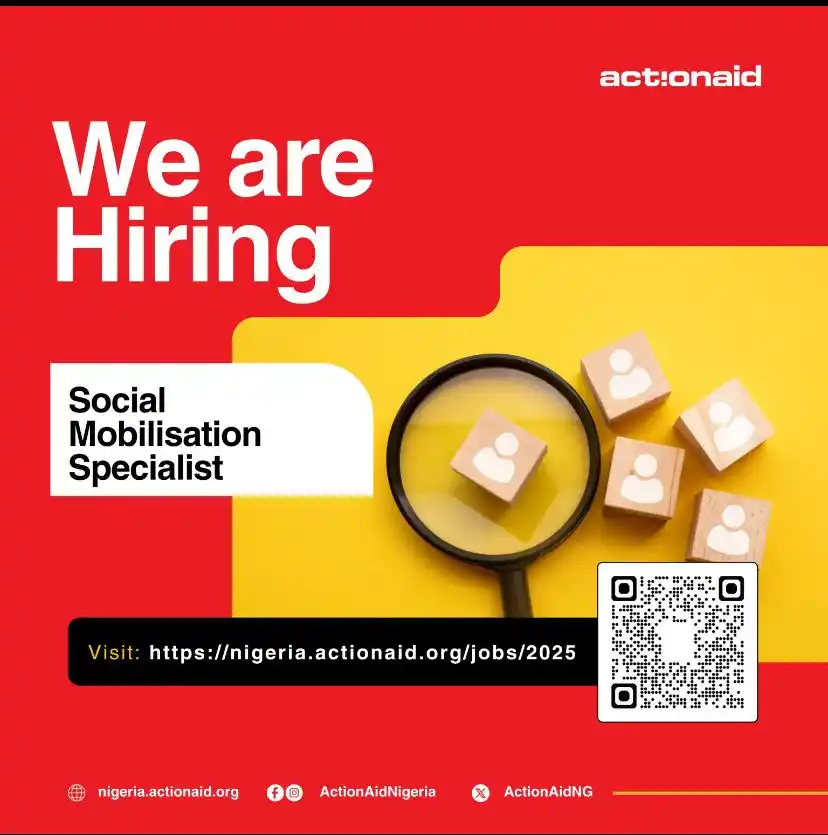 Image from Africa Jobs Gate: Vacancy Alert! ActionAid Nigeria is recruiting! We're looking for a p...