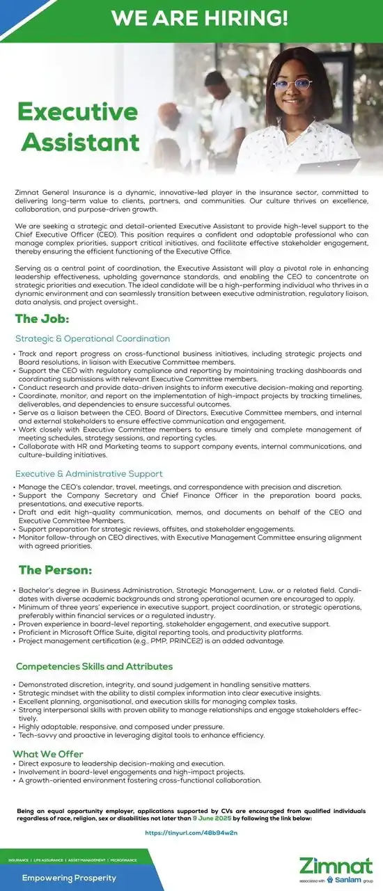 Image from Ruvimbo Career Consultancy : 📈 Your next big opportunity starts here. We’re on the hunt for a sha...
